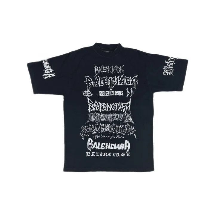 Balenciaga Balenciaga Balenciaga Logo Print Black Short Sleeve TShirt Size US XS / EU 42 / 0 - 1 Thumbnail