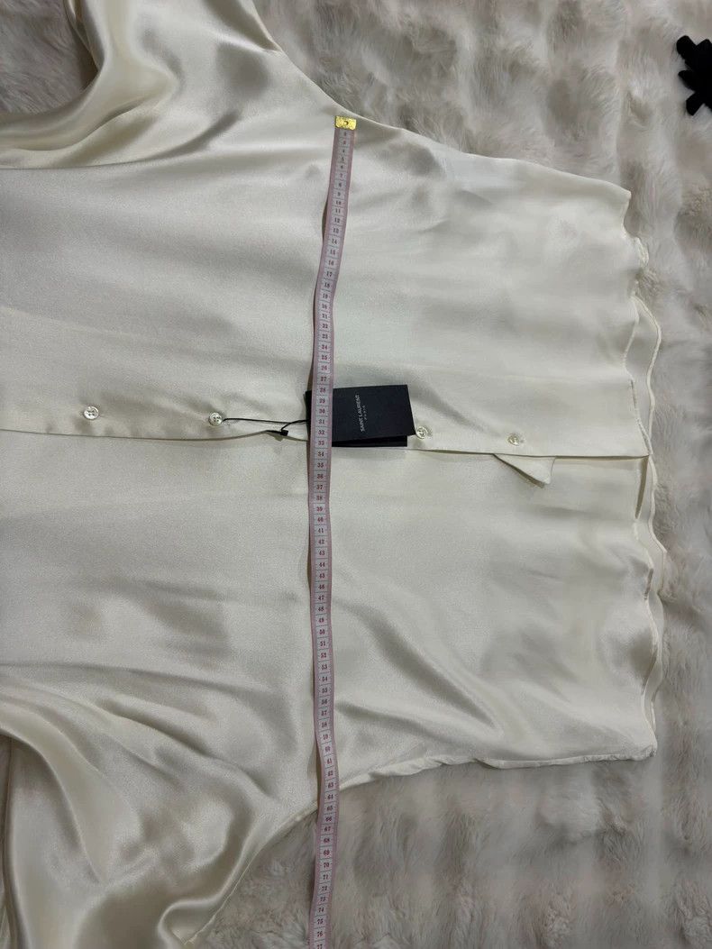 Saint Laurent Paris Saint Laurent Paris size 41 Platinum silk shirt Size XL / US 12-14 / IT 48-50 - 6 Thumbnail