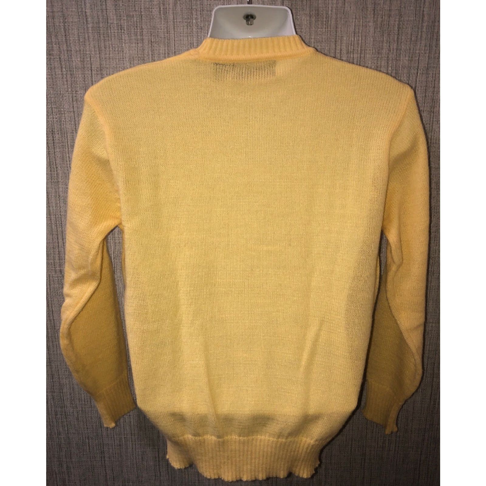 Vintage VINTAGE Bruce Jenner SIM Mens Yellow Crewneck Acrylic/Nylon Soft Sweater Size M Crew Neck Mens M Yellow Sweater Size US M / EU 48-50 / 2 - 4 Thumbnail