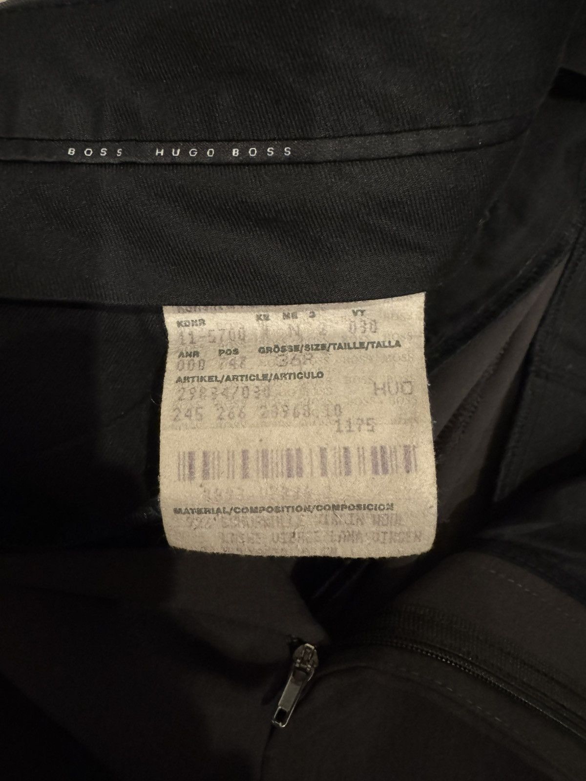 Hugo Boss Hugo Boss Wool Trousers Dark Olive 36R Size 36R - 5 Thumbnail