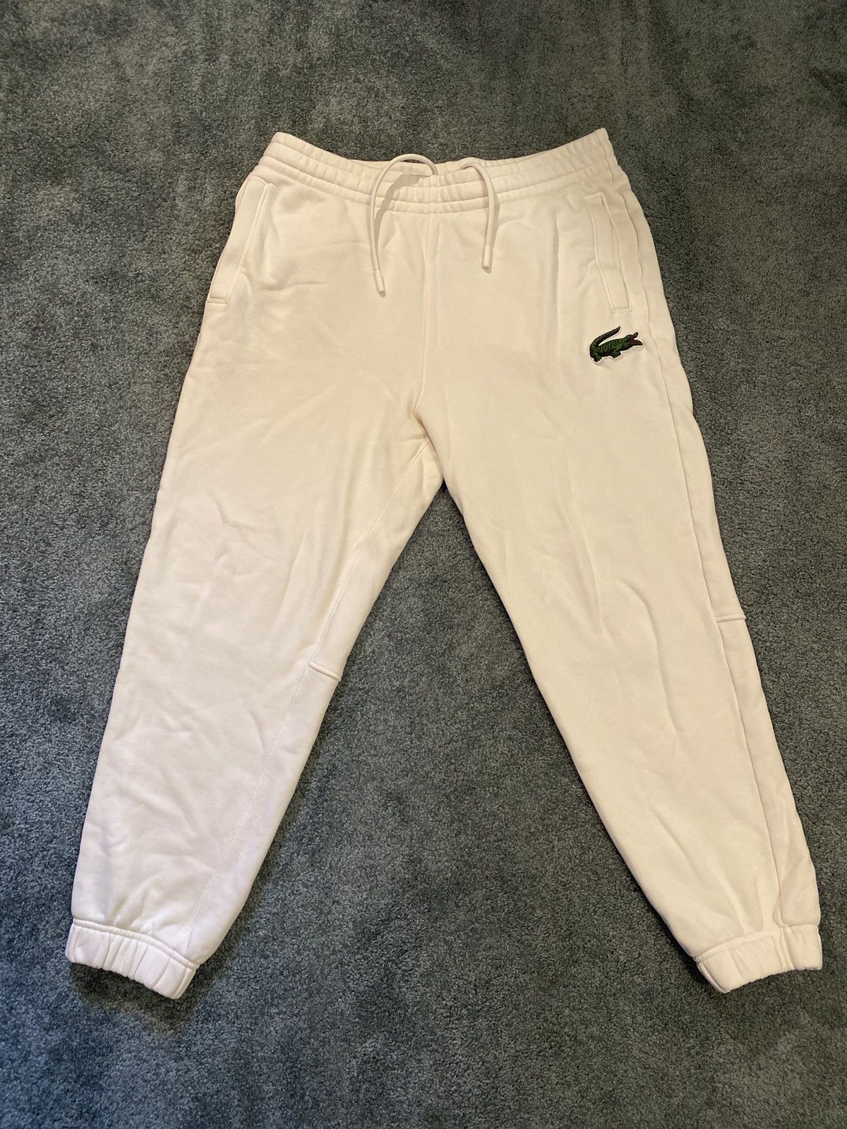 Lacoste Lacoste cream sweatpants Size US 33 - 1 Thumbnail
