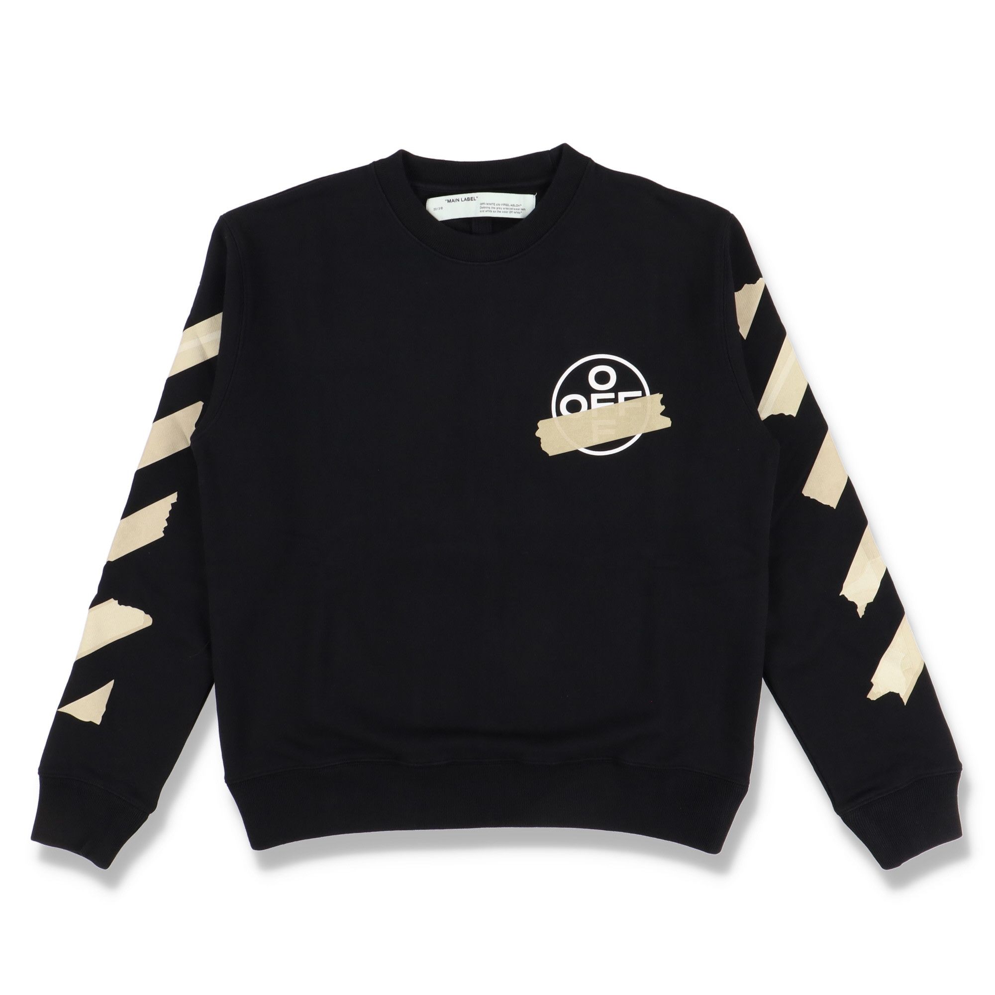 Off-White Black Tape Arrows Logo Sweatshirt Size US XXS / EU 40 - 6 Thumbnail
