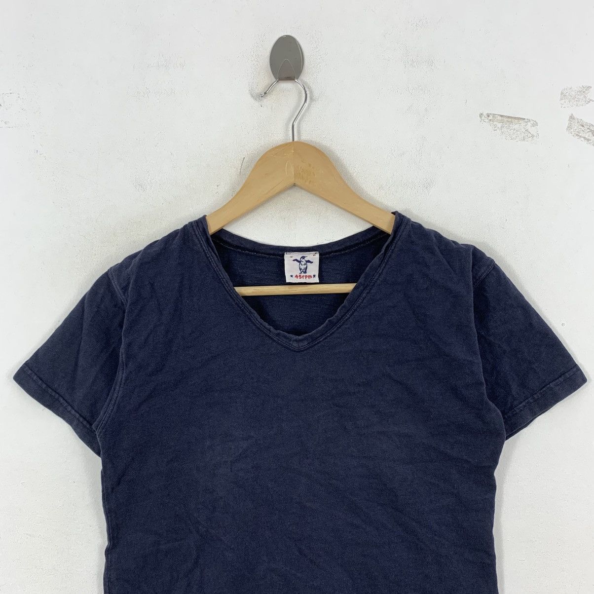 45rpm 45RPM 45 Rpm Japanese Brand Plain Short Sleeve Tshirt Size S / US 4 / IT 40 - 3 Thumbnail