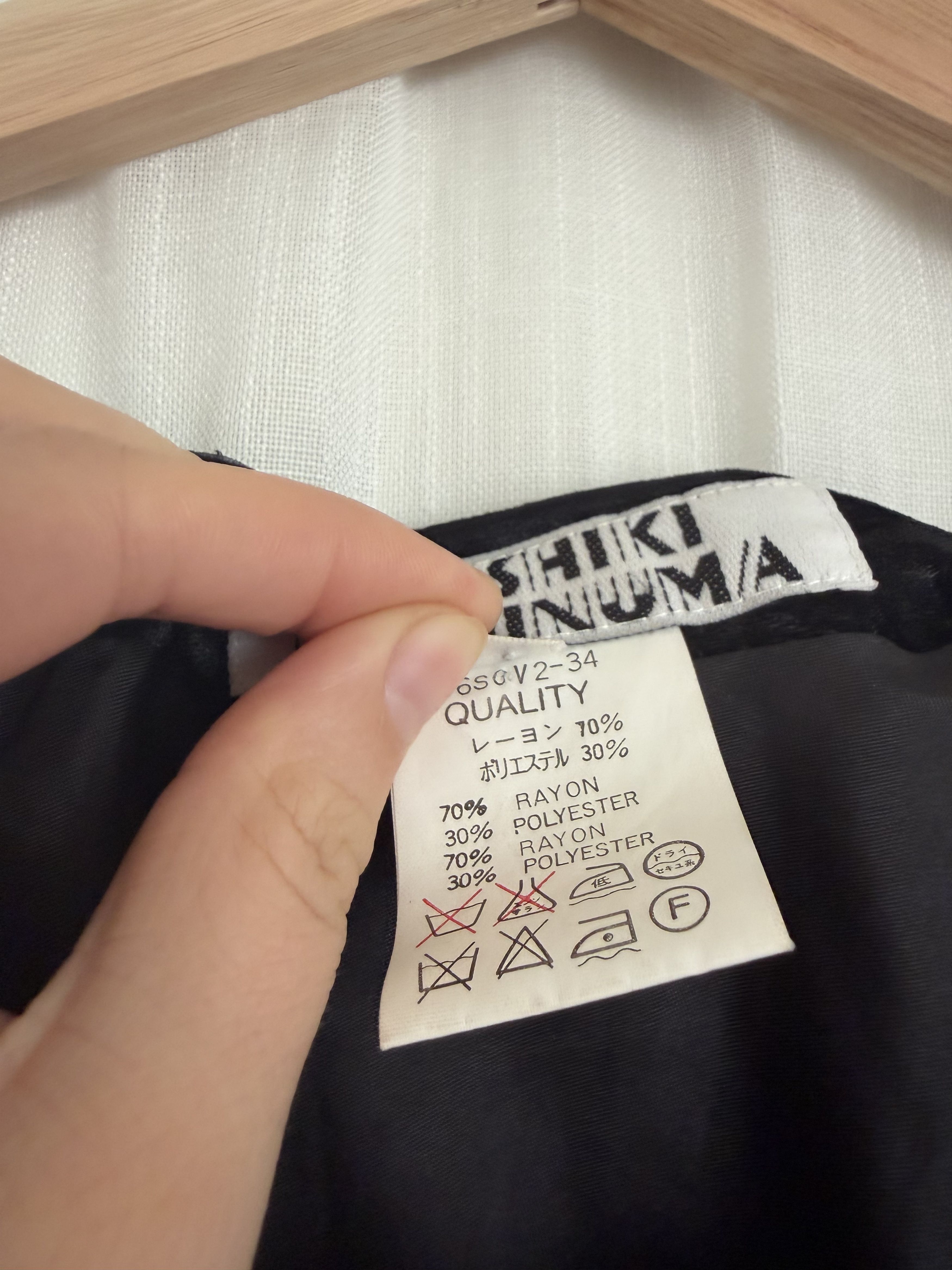 Other Rare Yoshiki Hishinuma Burnout Velvet Asymmetric Skirt JAPAN Size 26" / US 2 / IT 38 - 6 Thumbnail