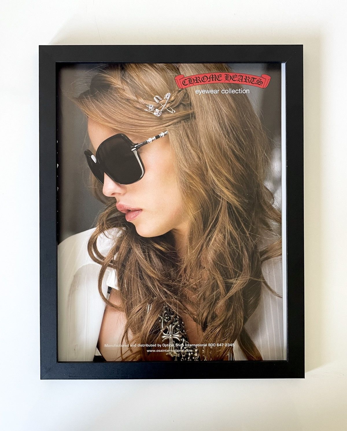 Chrome Hearts × Vintage Chrome Hearts eyewear Framed poster 9x11 Size ONE SIZE - 1 Thumbnail