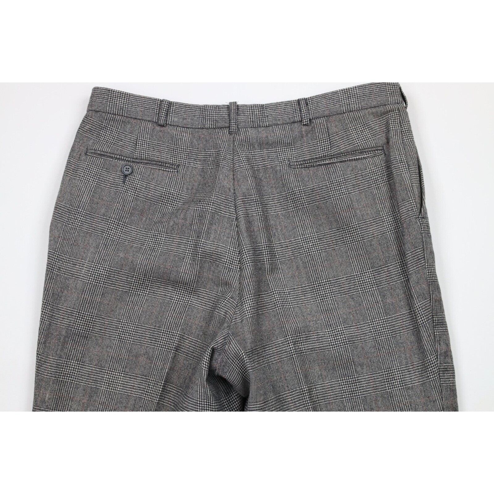 Vintage Vintage 70s Streetwear Wool Houndstooth 2 Piece Suit Size 44R - 21 Thumbnail