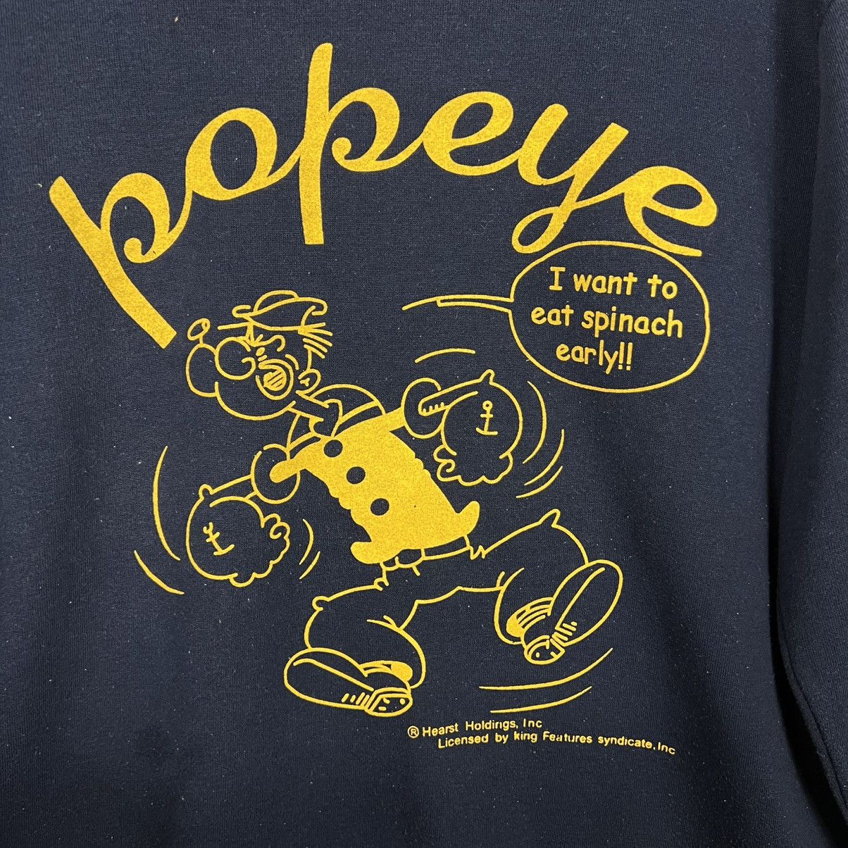 Vintage POPEYE THE SAILORMAN Graphic Crewneck Sweatshirt #3983-C181 Size US L / EU 52-54 / 3 - 3 Thumbnail