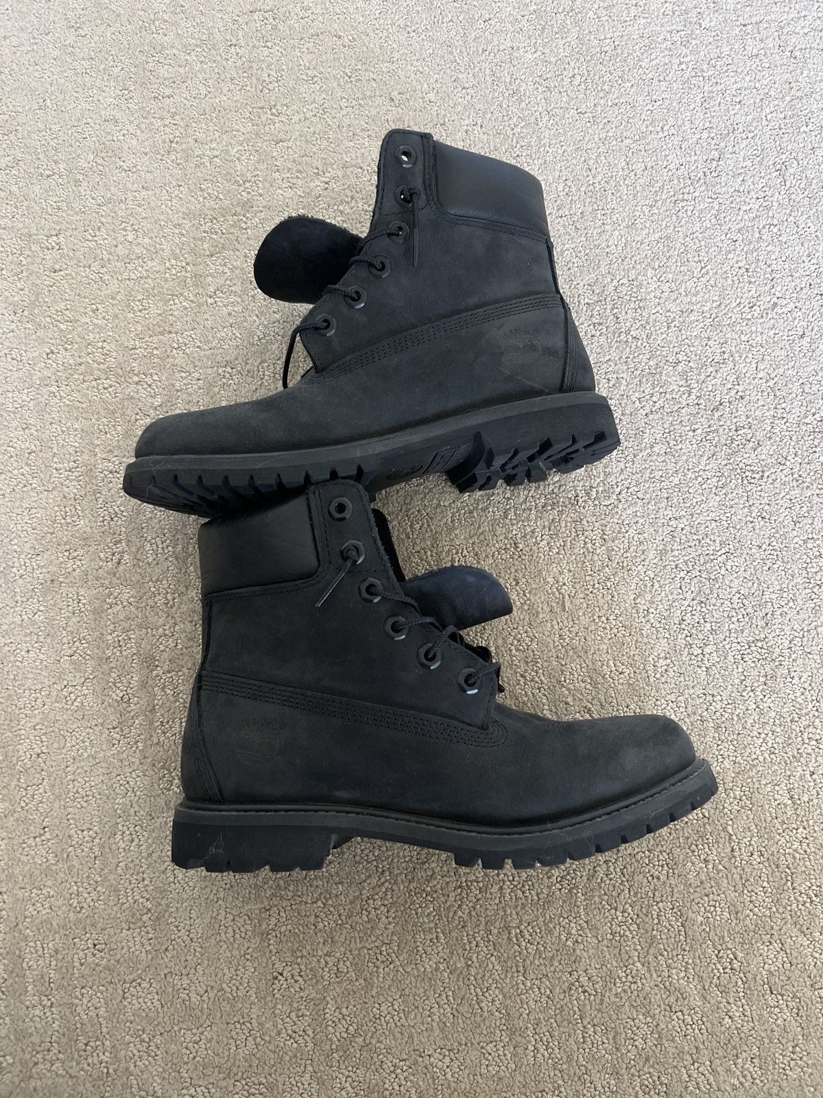 Designer Black Timberland Premium 6-inch Boots Size 7.5 Size US 6 / EU 39 - 2 Thumbnail