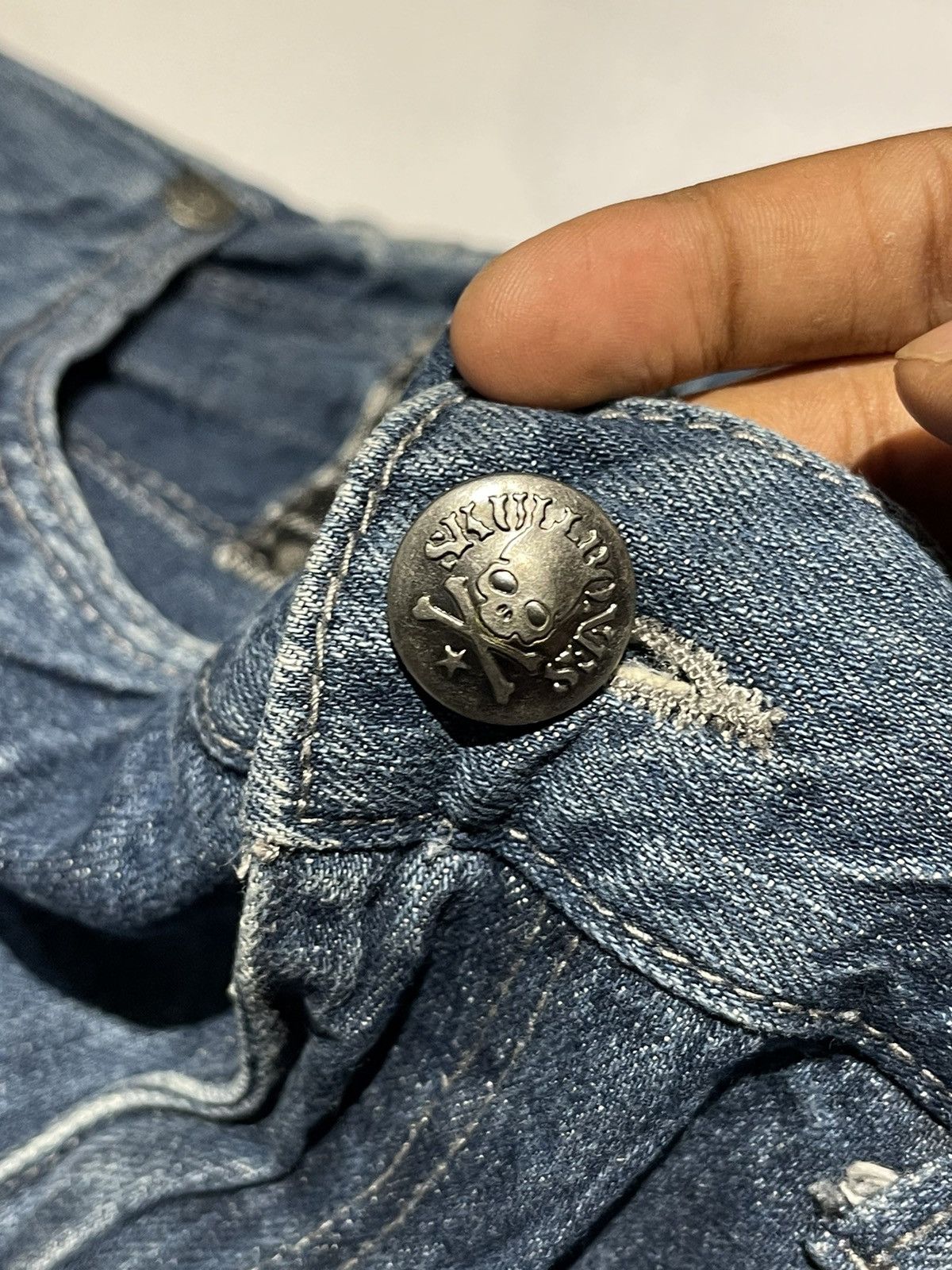 Japanese Brand × Vintage Japanese Brand Wild Life Distressed Denim Pant Size US 32 / EU 48 - 12 Thumbnail