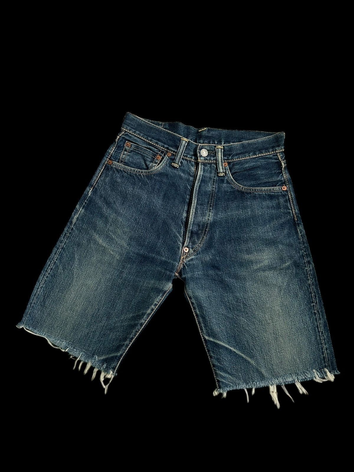 Japanese Brand × Kapital × Vintage Vintage EVIS Selvedge Distressed Short Denim Jeans Size US 28 / EU 44 - 11 Thumbnail