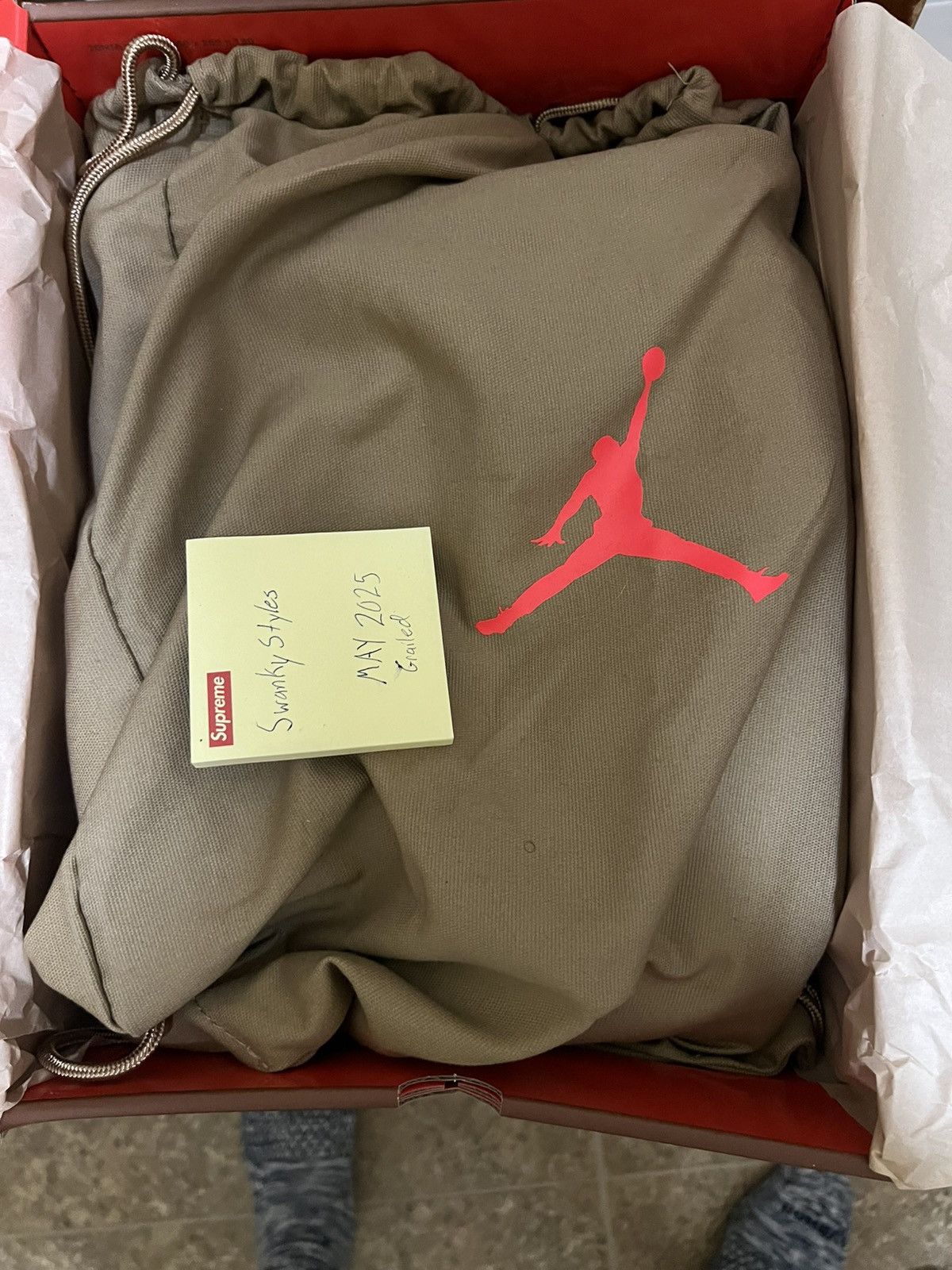 Jordan Brand Air Jordan 6 x Travis Scott Cactus Jack British Khaki Size US 11 / EU 44 - 5 Thumbnail
