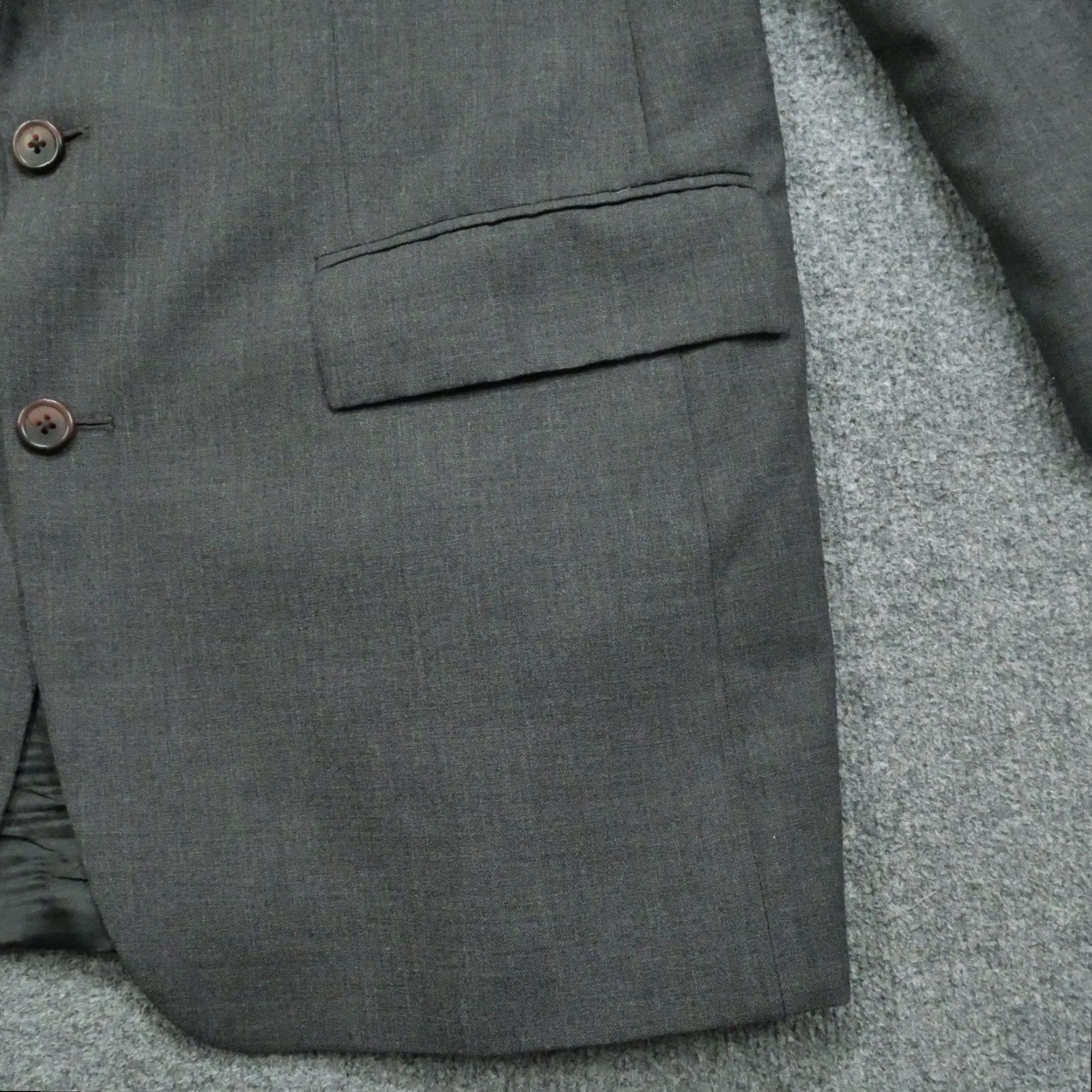 Polo Ralph Lauren VINTAGE Polo Ralph Lauren Blazer Jacket Mens 42 Big & Tall Wool Gray 41 Tall Classic USA Modern Overcoat Size US XL / EU 56 / 4 - 2 Thumbnail