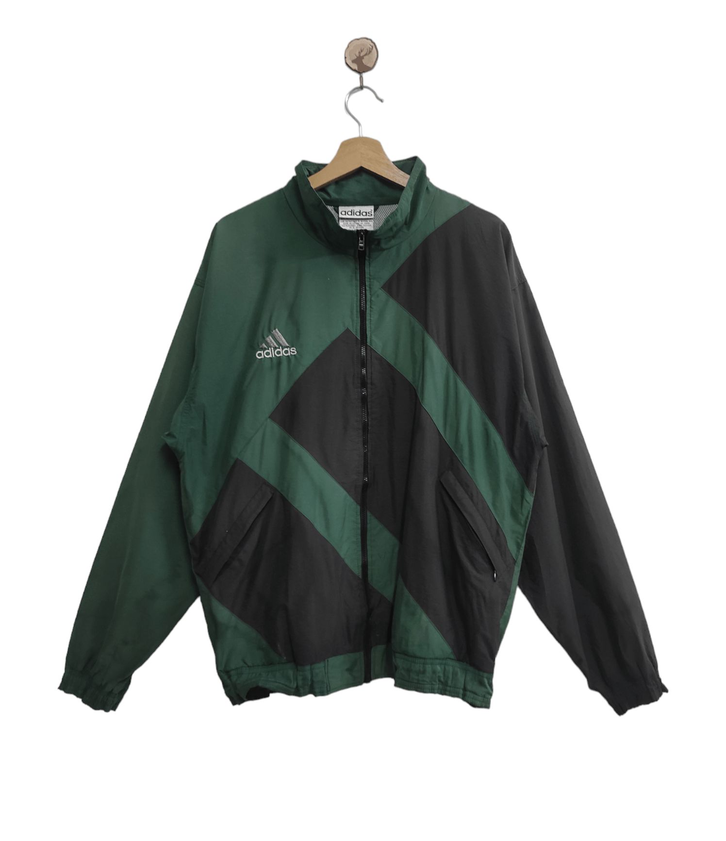 Adidas × Vintage Big Logo Adidas Windbreaker Jacket Size US L / EU 52-54 / 3 - 1 Thumbnail