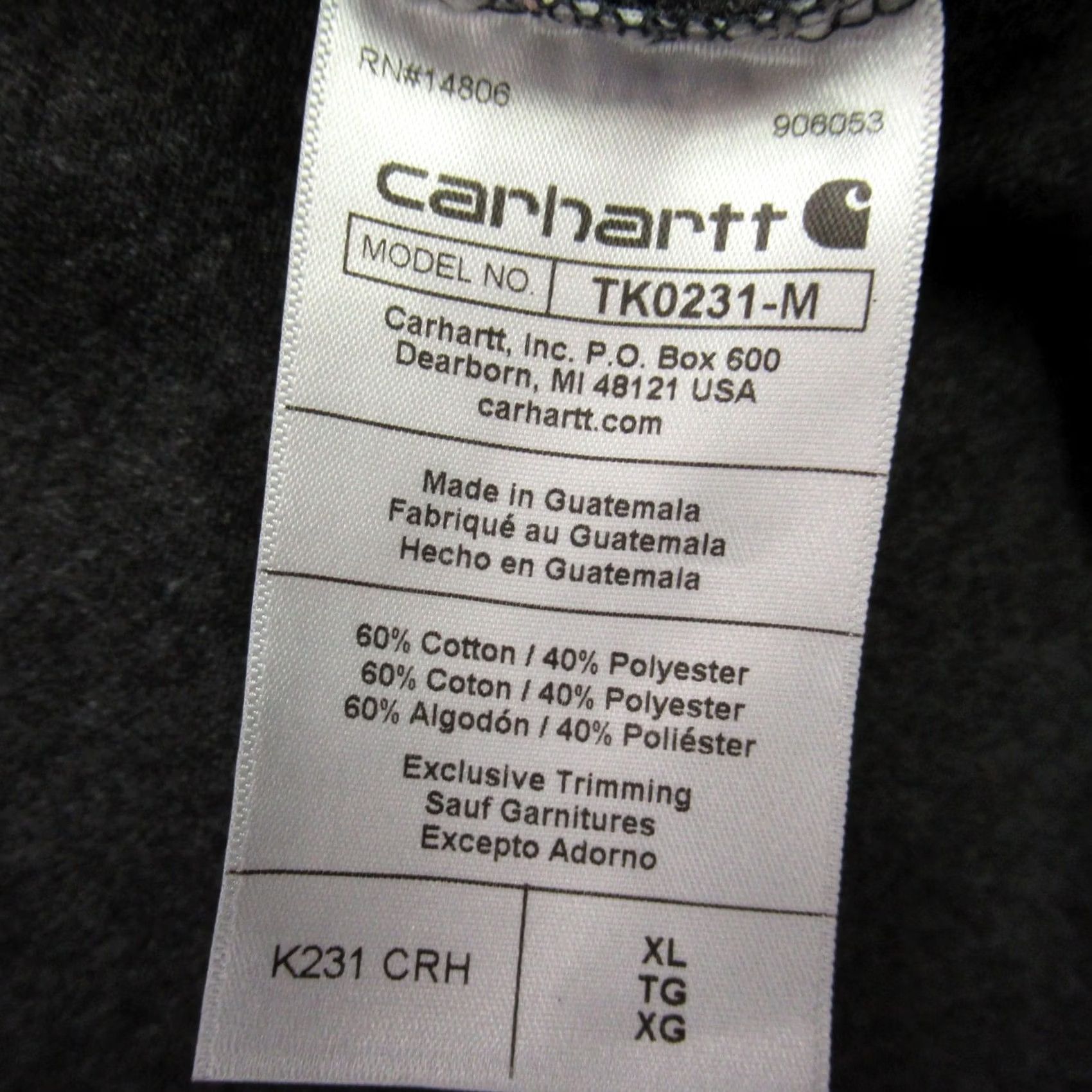 Carhartt Carhartt Shirt Mens XL Long Sleeve Crew Neck Lightweight Casual Gray Loose Size US XL / EU 56 / 4 - 4 Thumbnail