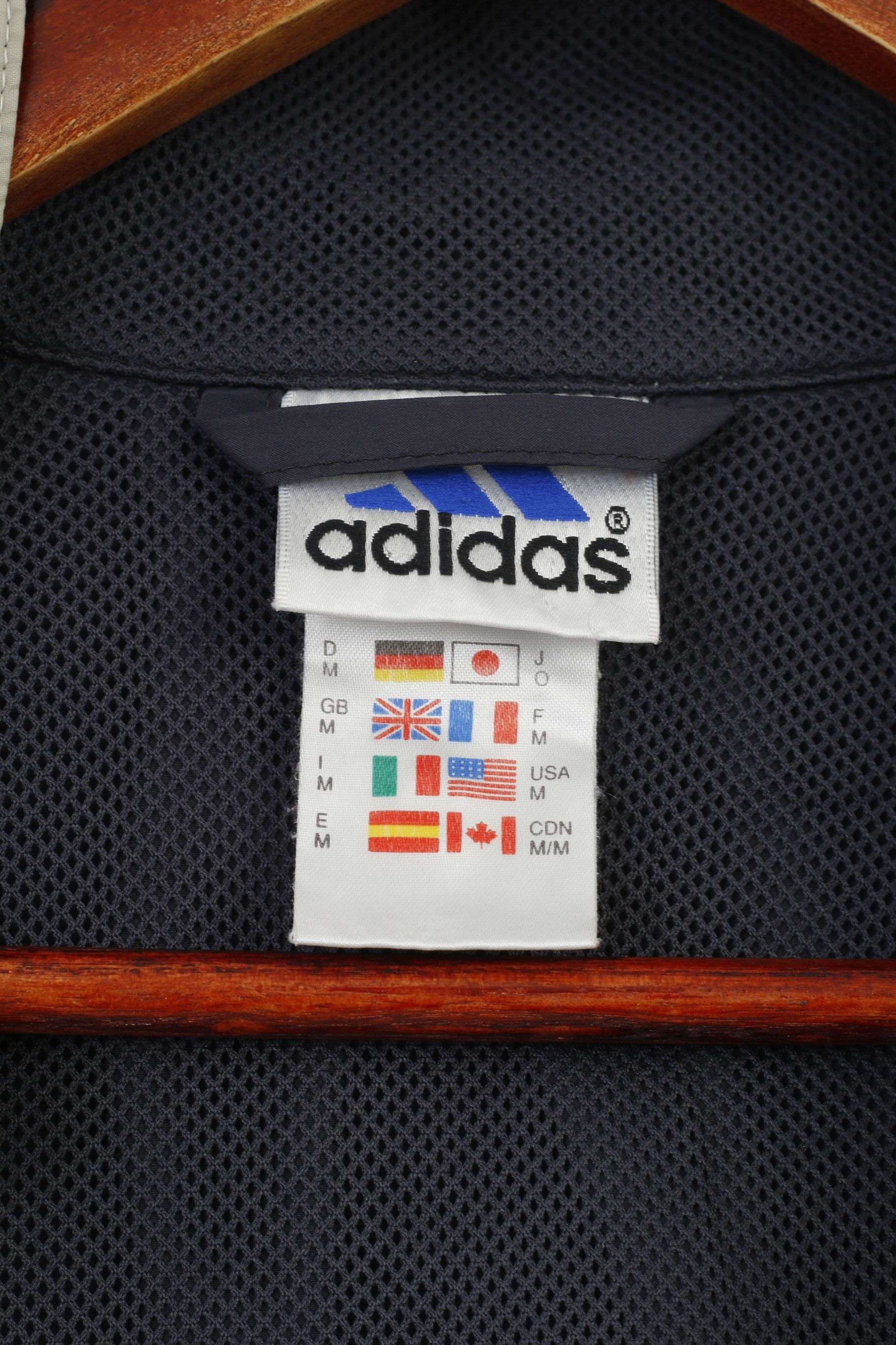 Adidas × Vintage Adidas Men M Jacket Navy Lightweight Vintage Run 11143 Size US M / EU 48-50 / 2 - 5 Thumbnail