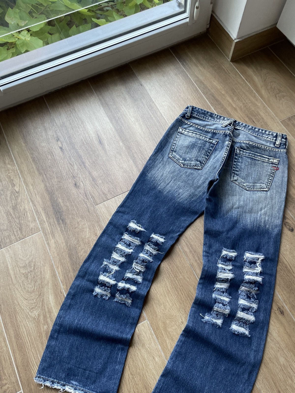 Diesel Vintage Diesel Flared Jeans Japanese Distressed Wide Baggy Size US 32 / EU 48 - 7 Thumbnail