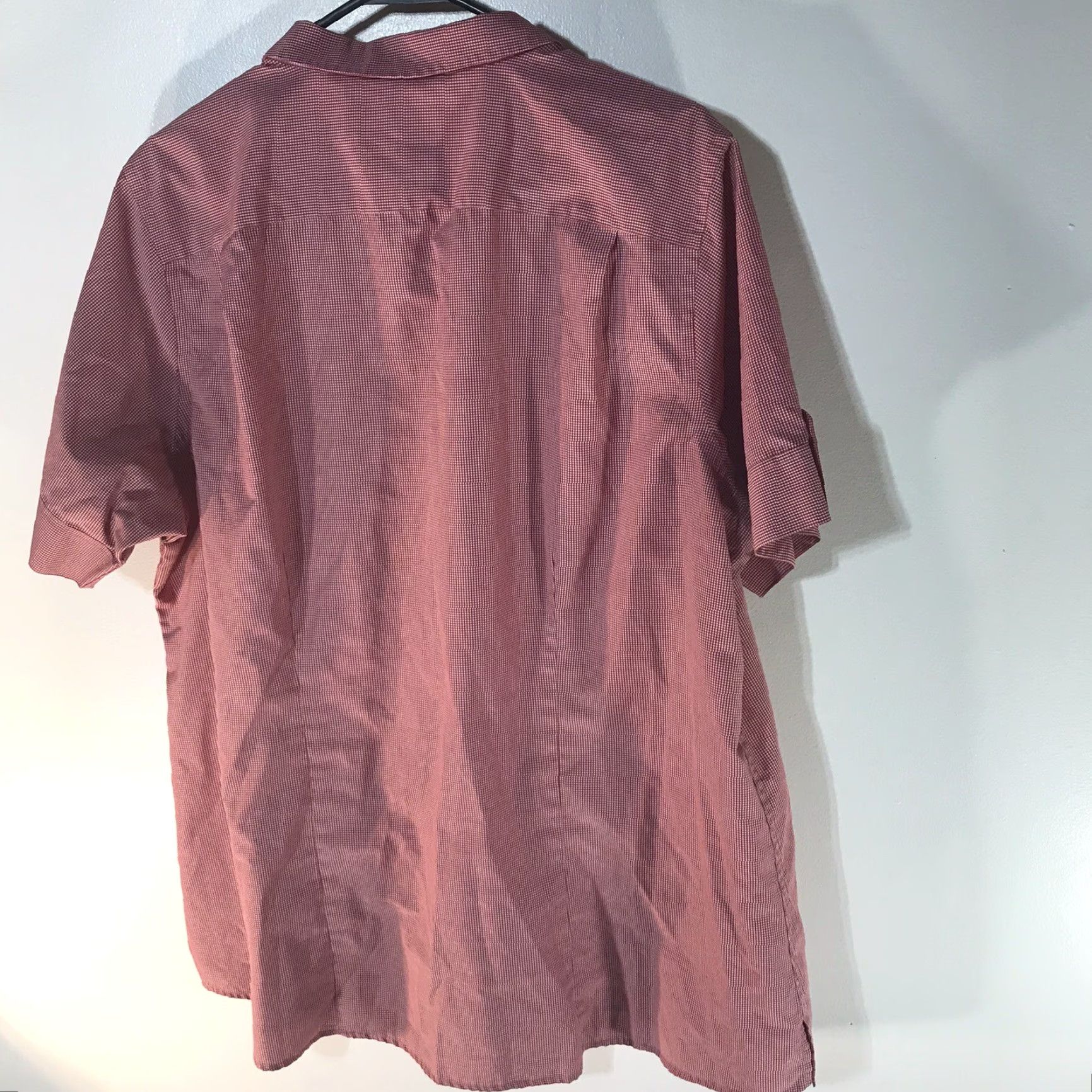 Vintage Oobe Red/White Plaid Button-Up Shirt Women's Plus Size 2X Casual Workwear Size XXL / US 16-18 / IT 52-54 - 2 Thumbnail