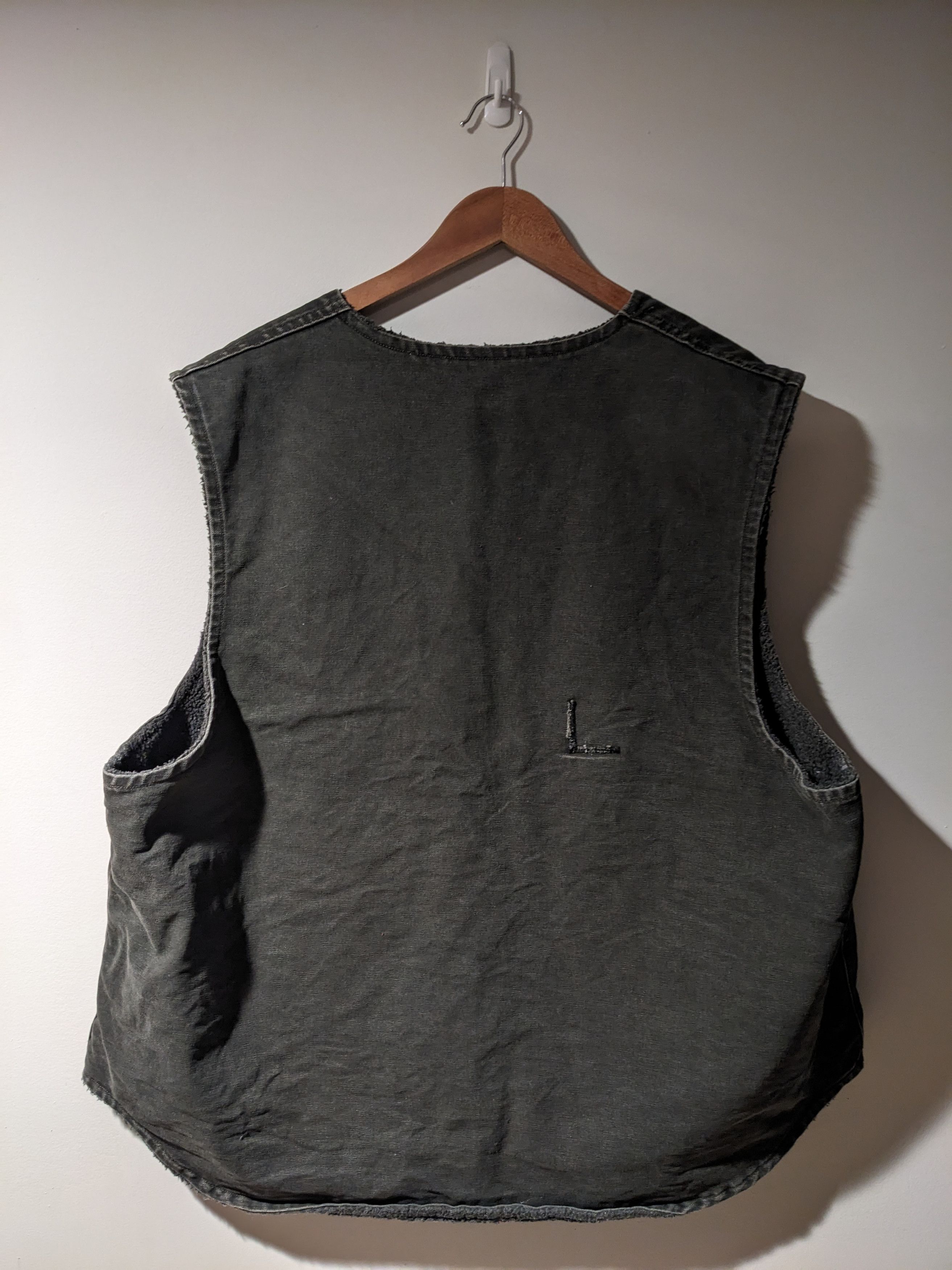 Carhartt × Vintage Vintage 90s Carhartt Sherpa Lined Green XX-Large Vest Jacket Size US XXL / EU 58 / 5 - 4 Thumbnail