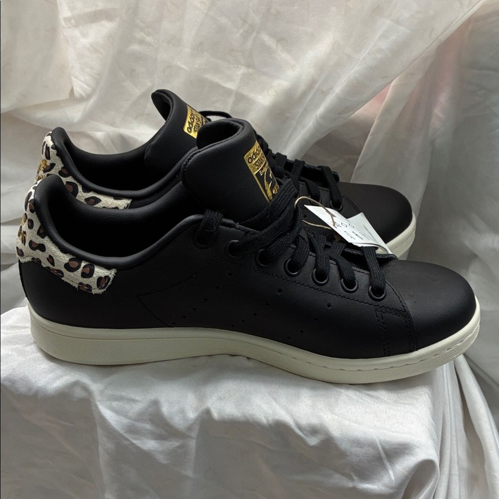 Adidas Adidas Stan Smith Black Gold Leopard Sneakers Limited Size US 8 / IT 38 - 12 Thumbnail