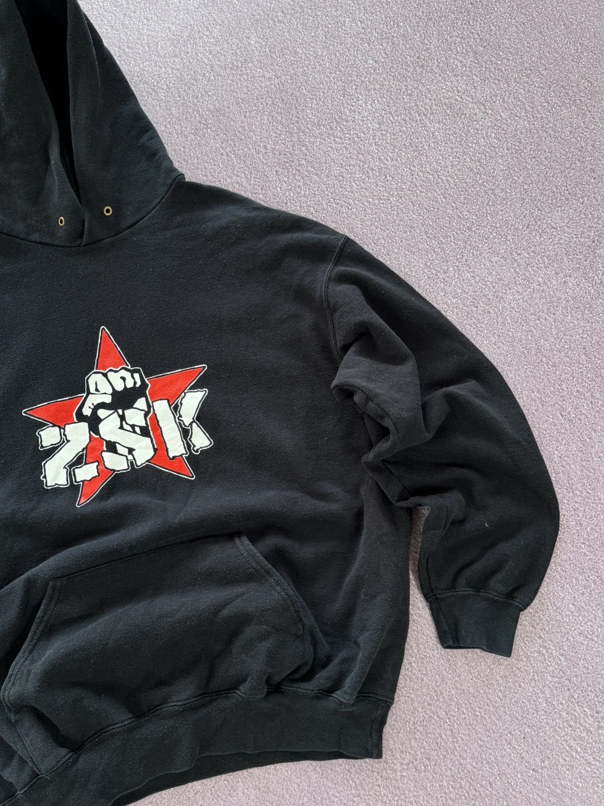 Vintage Vintage ZSK “Fuck Racizm” Faded Grunge Band Hooodie Size US XL / EU 56 / 4 - 6 Thumbnail
