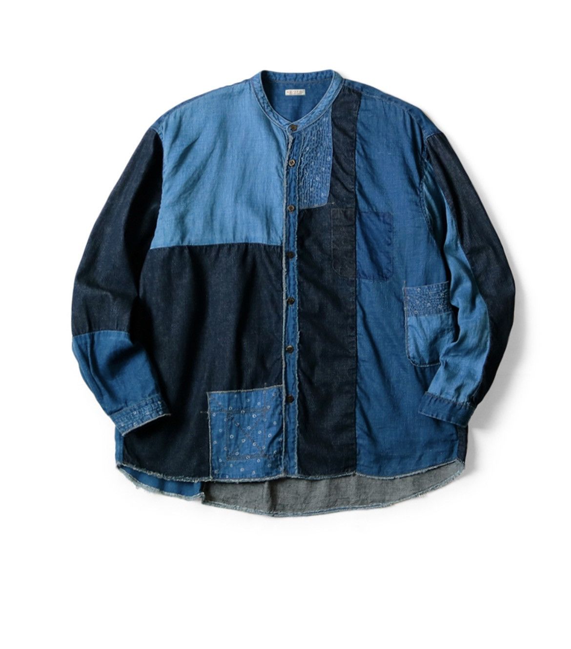 Kapital Kapital Cotton linen IDG patchwork collar Katmans shirt Size US M / EU 48-50 / 2 - 1 Thumbnail