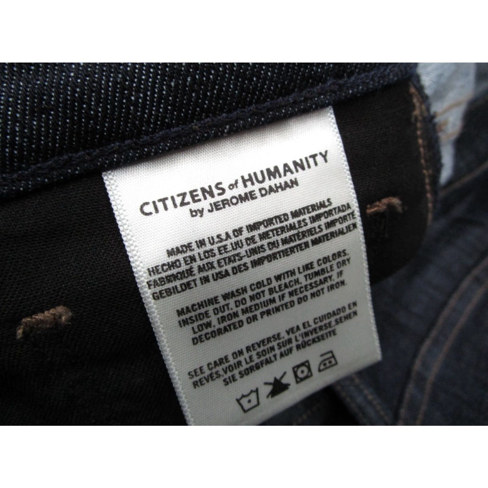 Citizens Of Humanity Citizens of Humanity Jeans Womens Agnes Mid Rise Slim Straight Blue 28 Regular Denim - 31x24 Slimming Pockets Belt Loops Logo USA JW90 Size 28" / US 6 / IT 42 - 6 Thumbnail