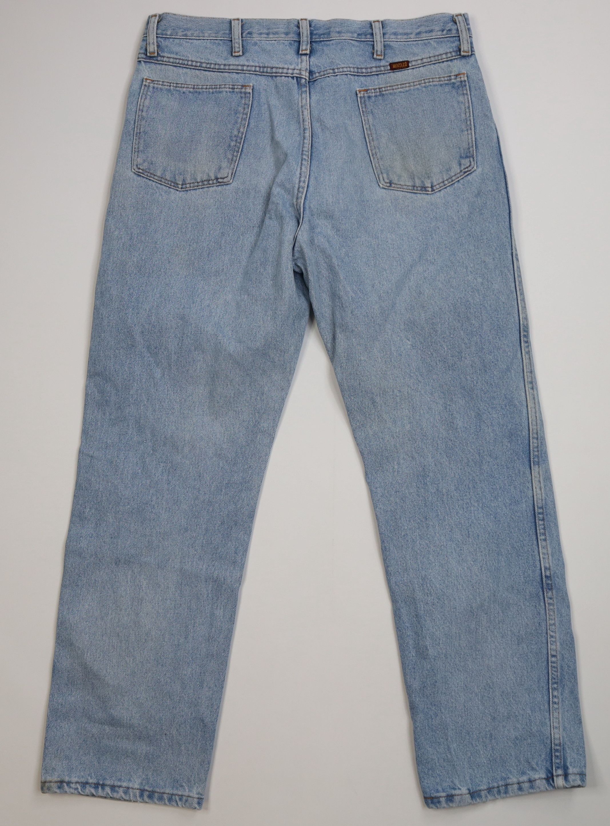 Vintage Vintage 90s Streetwear Straight Leg Denim Jeans Blue Cotton Size US 34 / EU 50 - 10 Thumbnail