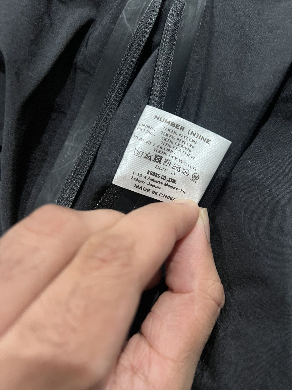 Number (N)ine number (n)ine black down puffer jacket Size US M / EU 48-50 / 2 - 8 Thumbnail
