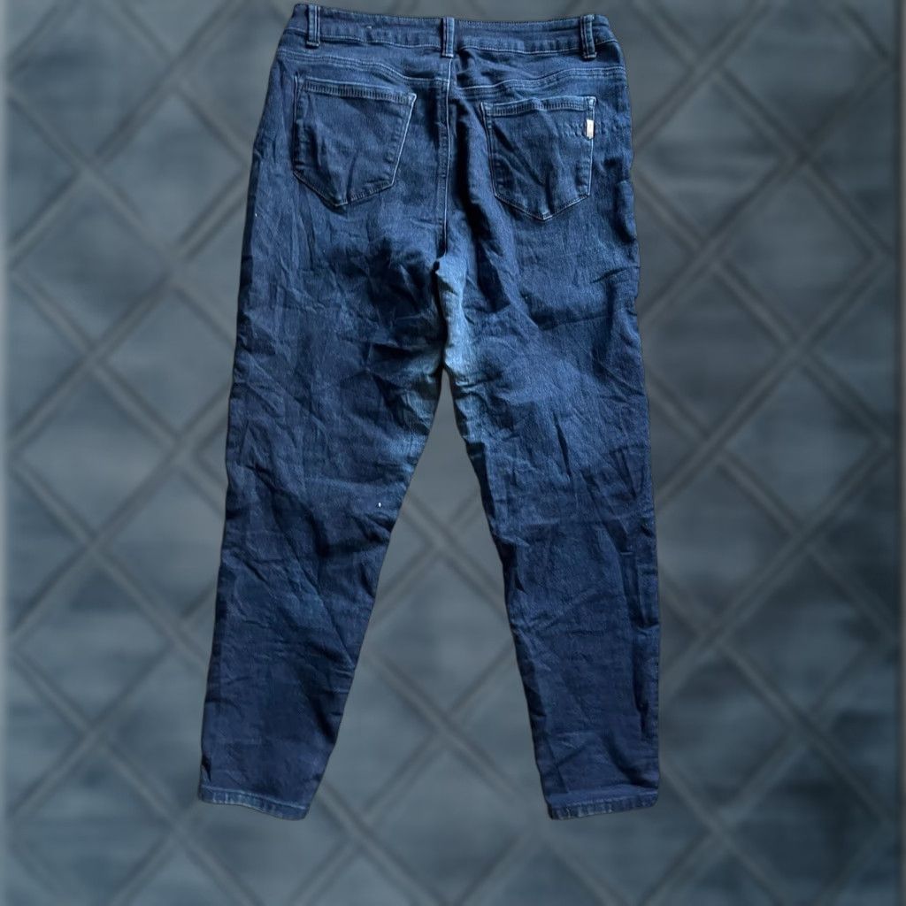Vintage 1822 Denim Womens Size 12 Blue Skinny Ankle Crop Mid Rise Jeans with Zip Cuffs Size 34" / US 12 / IT 48 - 1 Thumbnail