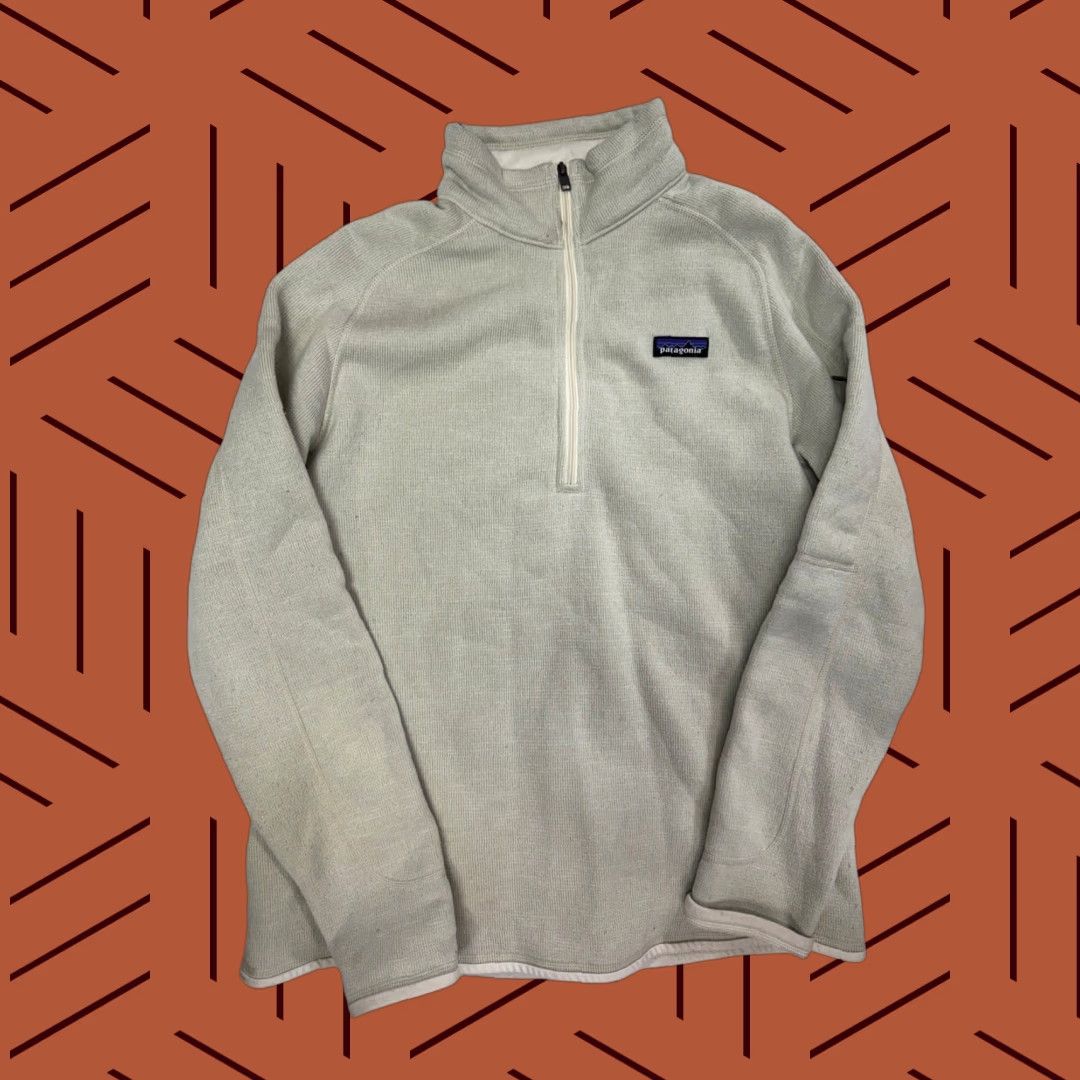 Patagonia VINTAGE Patagonia Women's Better Sweater 1/4 Zip Fleece Jacket XL Red Pullover Sweater 255 or 25617 Womens Size XL / US 12-14 / IT 48-50 - 1 Thumbnail