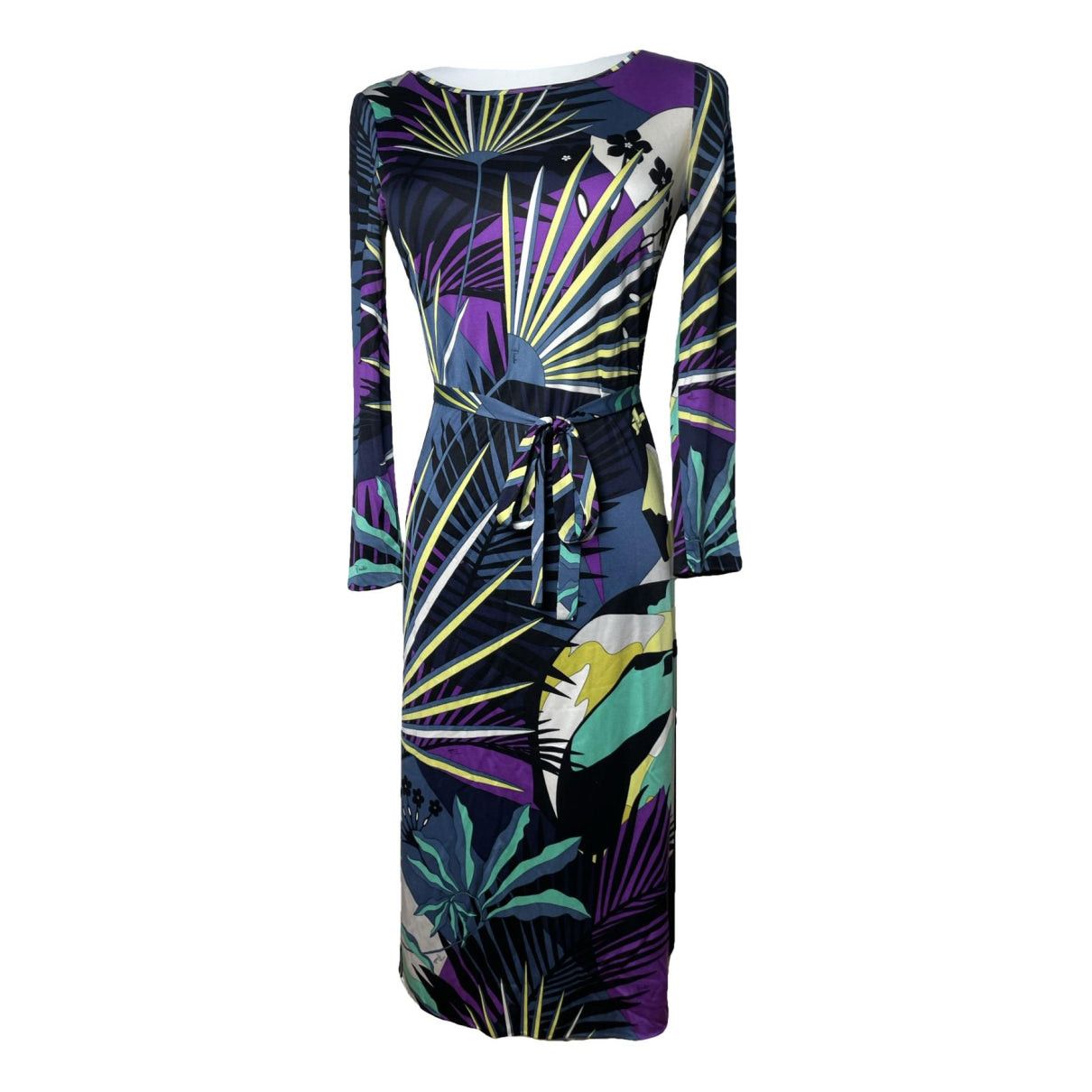 Emilio Pucci Multicolour Cotton Dresse Size XS / US 0-2 / IT 36-38 - 1 Thumbnail