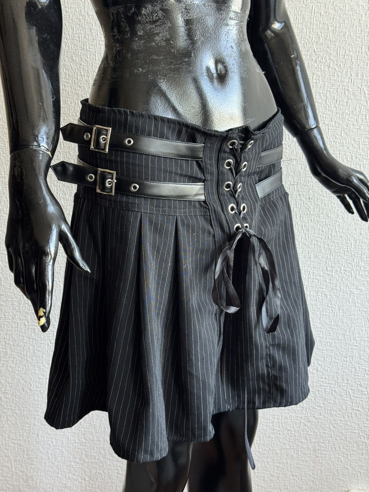 Vintage Gothicana by EMP AVANT GARDE RAVE SKIRT Size 30" / US 8 / IT 44 - 2 Thumbnail