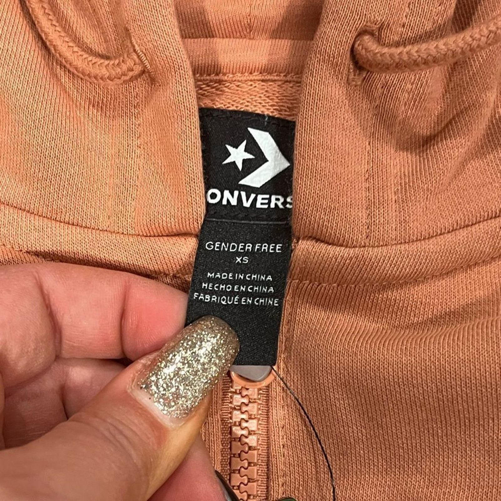 Converse NWT Converse Unisex Long Sleeve Full Zip Hoodie - Size XS Size XS / US 0-2 / IT 36-38 - 3 Thumbnail