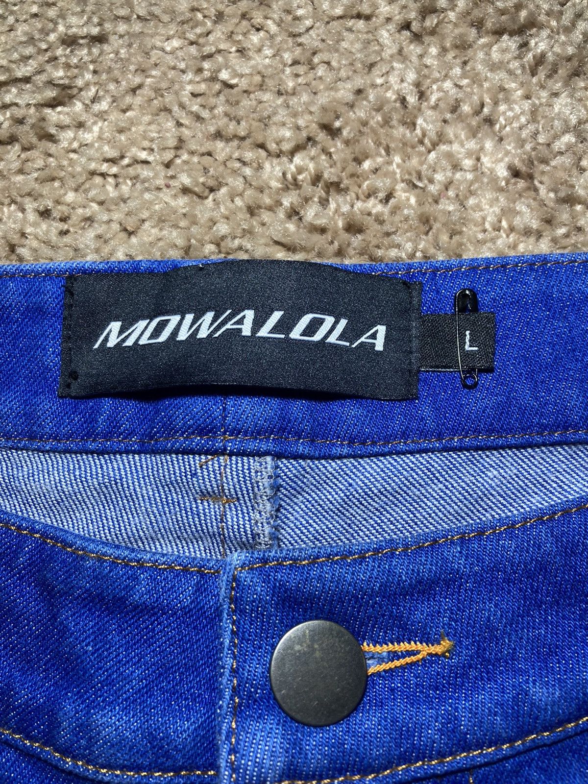 SS20 Mowalola Denim Jeans Killer 2020 Kanye Gap Wet Large 32