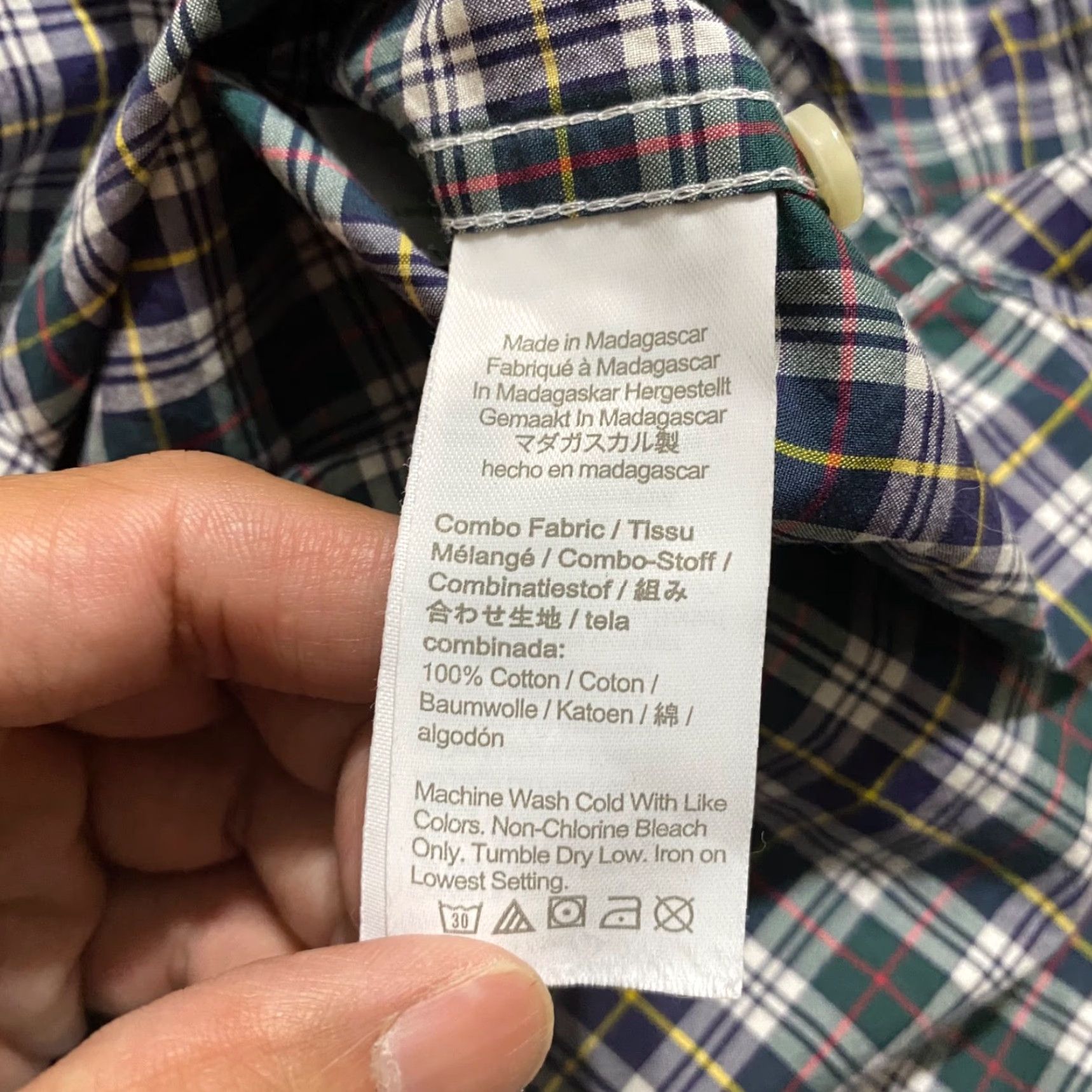 J.Crew J.CREW Mens Shirt Multicolor Plaid Long Sleeve Button-Down 100% Cotton M Adult Medium Regular Cotton Versatile Classic Mens Size US M / EU 48-50 / 2 - 7 Thumbnail