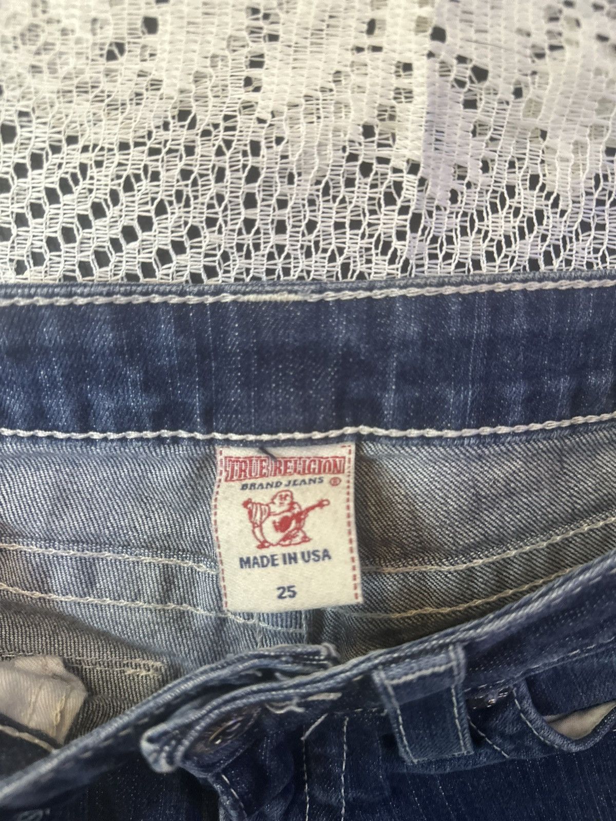 True Religion TRUE RELIGION RHINESTONE SHORTS Size 23" - 2 Thumbnail