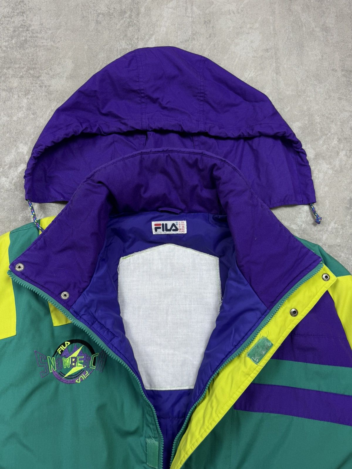 Fila VINTAGE SKI suit multicolour FILA Snowbeach retro jumpsuit Size US 31 - 4 Thumbnail