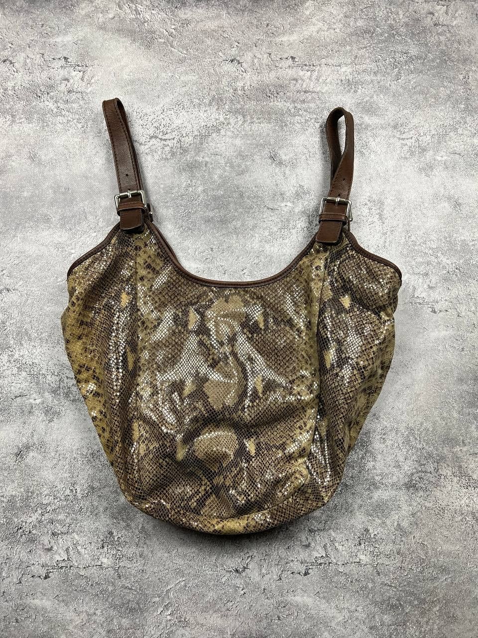 Vintage Vintage Leather Snake Skin Tote Bags Avant-Garde Size ONE SIZE - 1 Thumbnail