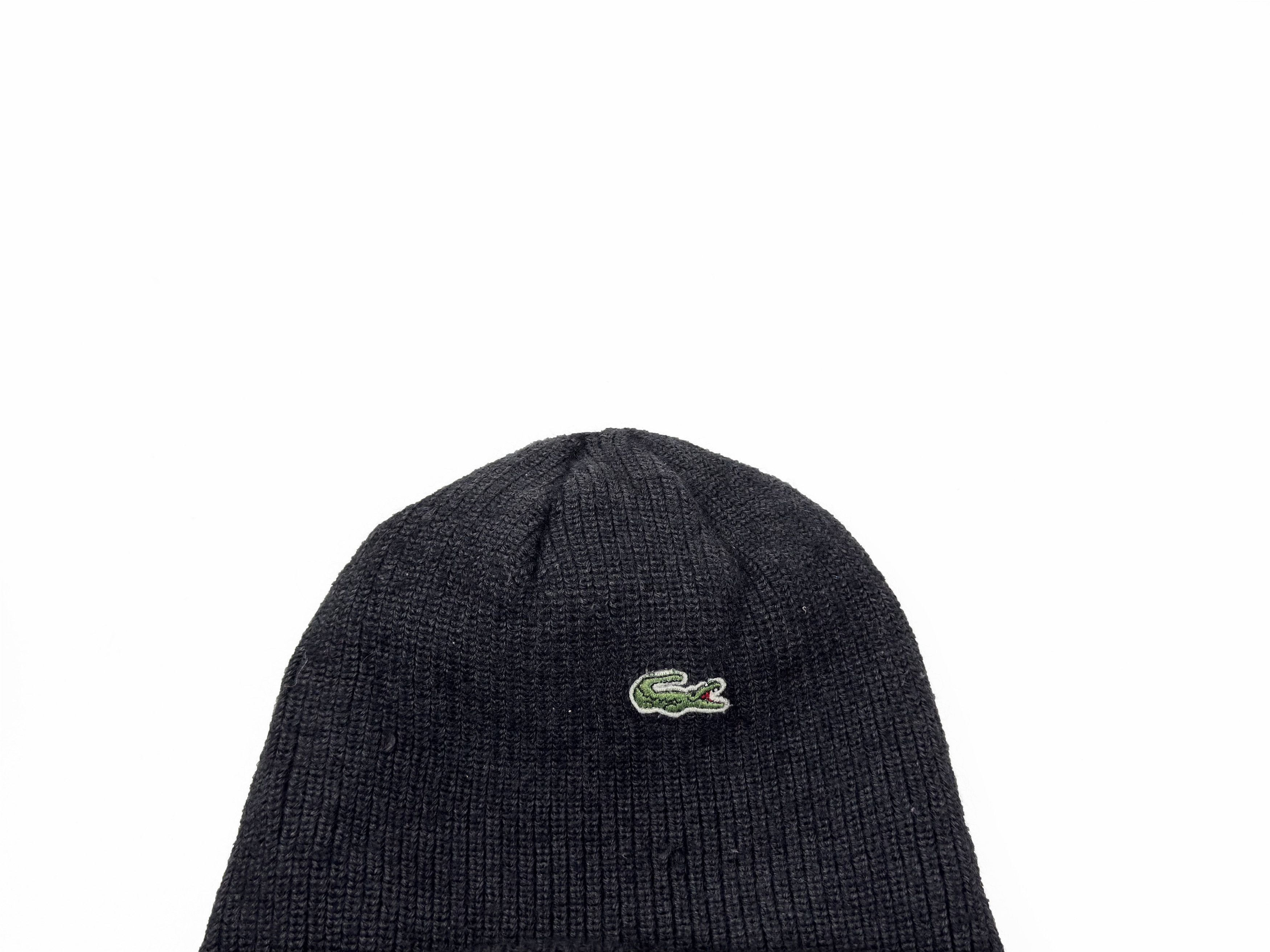 Lacoste Vintage 90s Lacoste Beanie Wool Hat Cap Made In France Size ONE SIZE - 2 Thumbnail