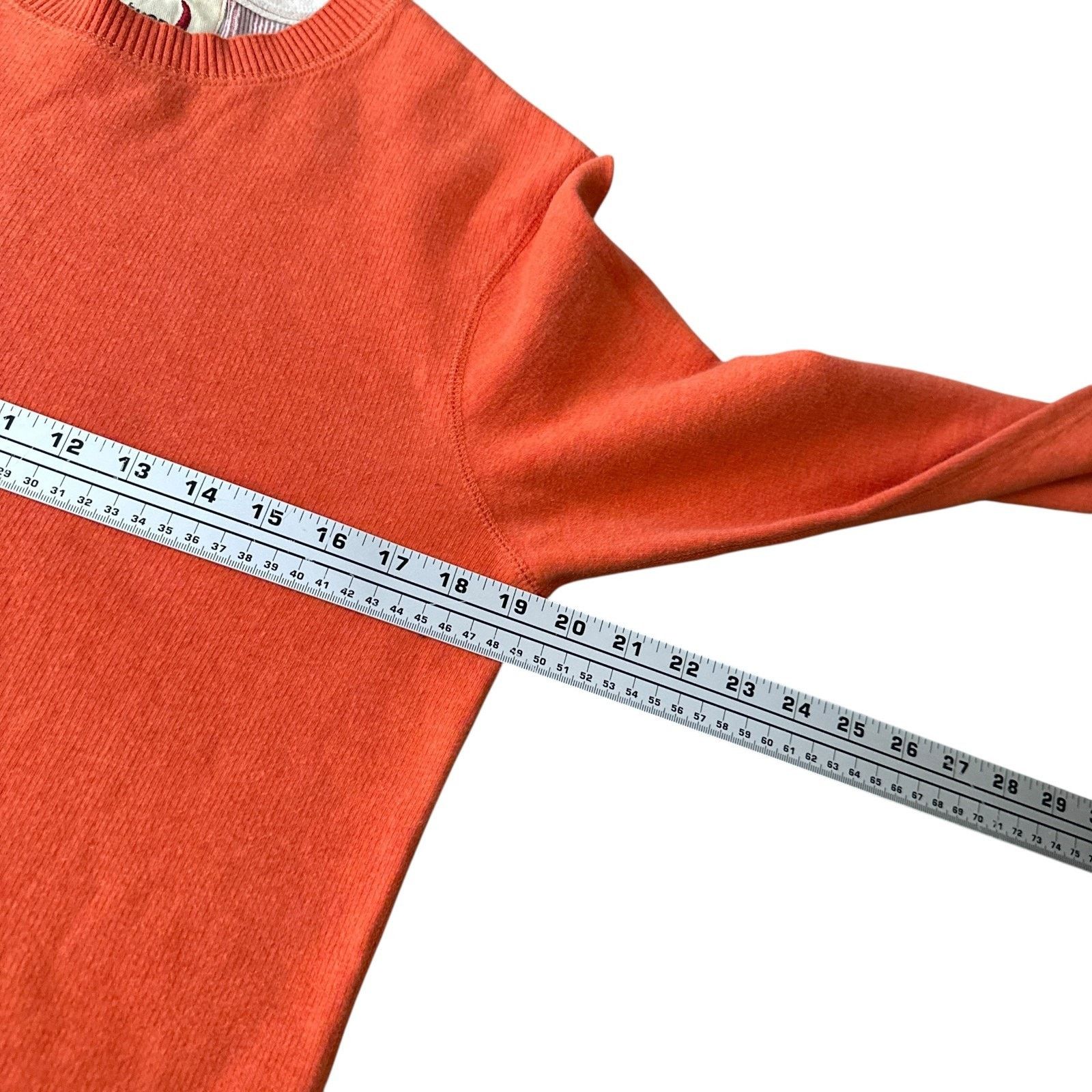 Relwen Relwen Sweater Men Small Orange Cotton Lightweight Pullover Size US S / EU 44-46 / 1 - 8 Thumbnail