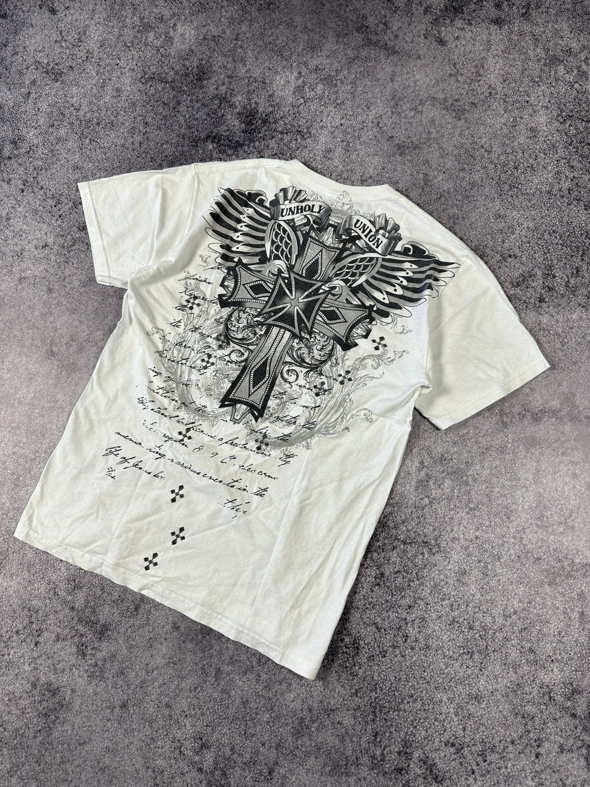 Designer Y2K Avant Garde Cross Logo T-shirt Streetwear Rare Casual M Size US M / EU 48-50 / 2 - 1 Thumbnail