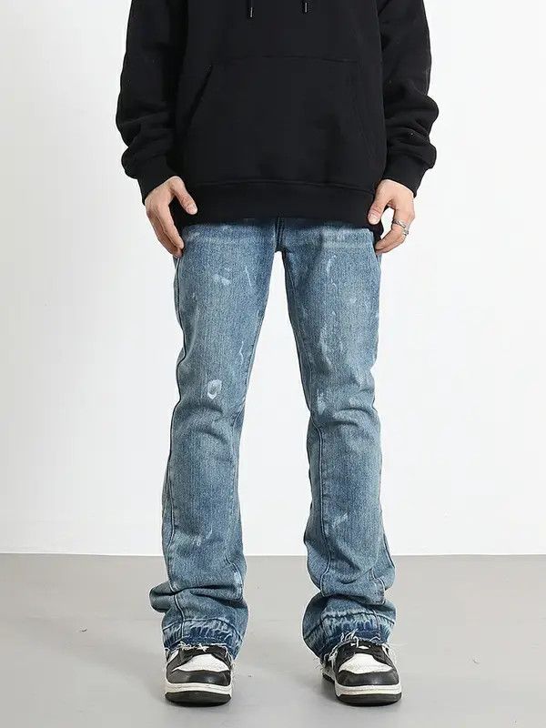 VIBE flared distressed washed paint jeans Size US 30 / EU 46 - 4 Thumbnail