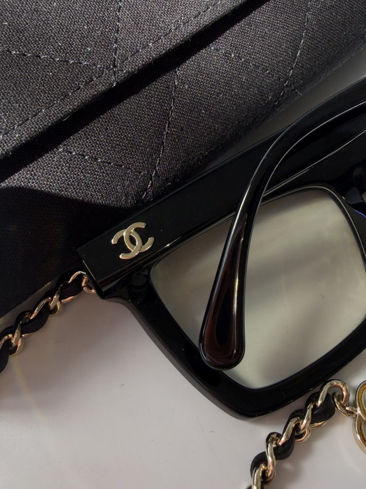 Chanel Chanel Rectangular Coco Mark Chain Sunglasses Size ONE SIZE - 6 Thumbnail