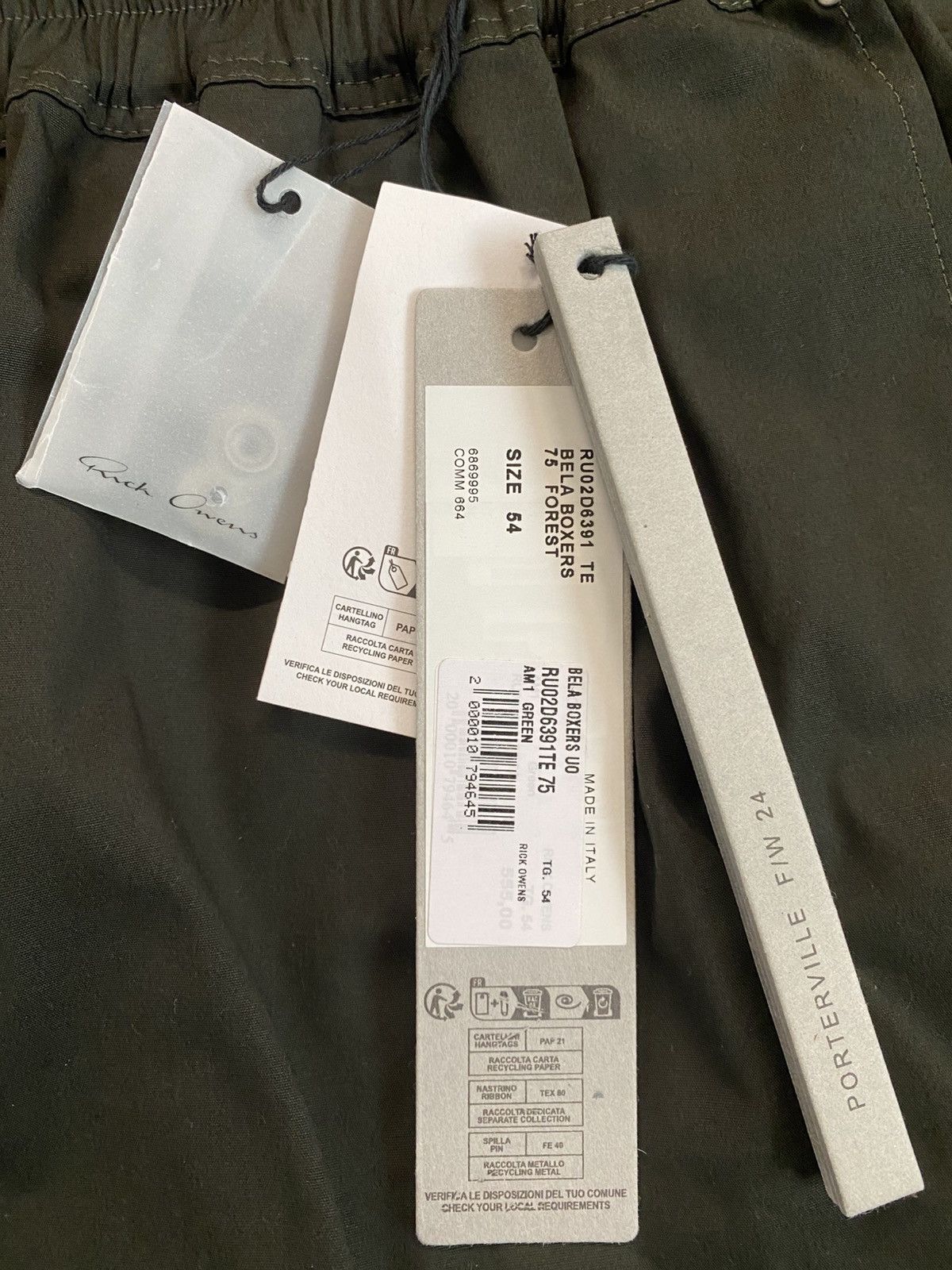 Rick Owens Mainline FW24 Bela Boxer Shorts Size US 32 / EU 48 - 5 Thumbnail