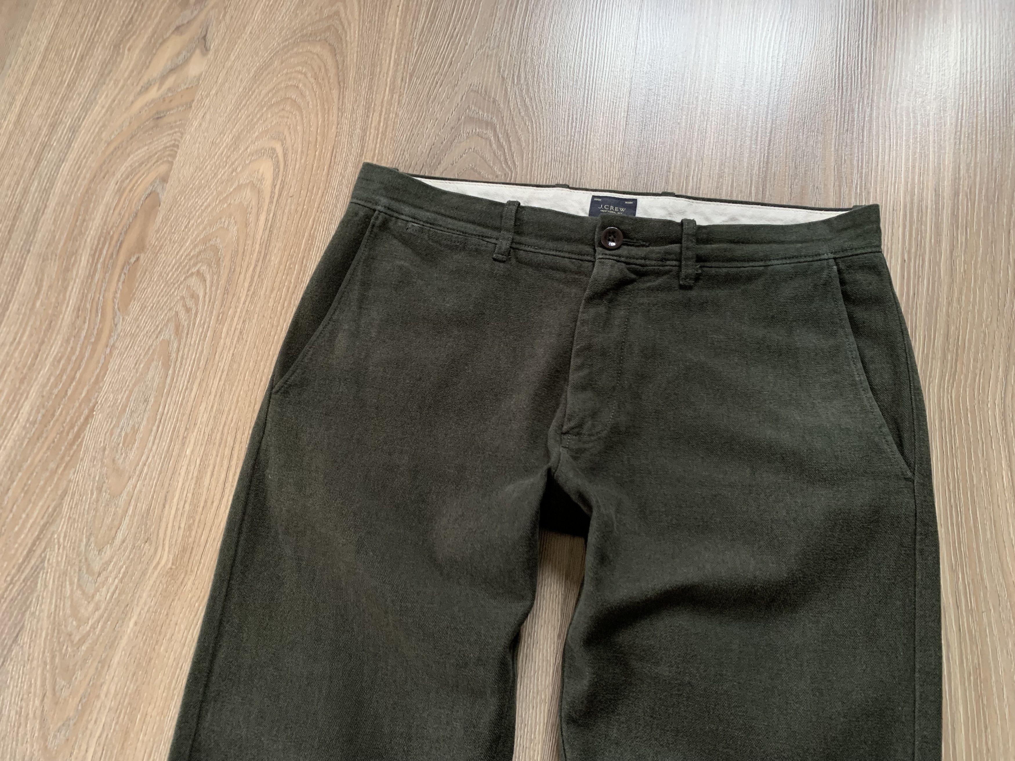 Designer × J.Crew × Vintage Vintage J Crew Green Twill Trouser Pants 484 Size US 30 / EU 46 - 4 Thumbnail