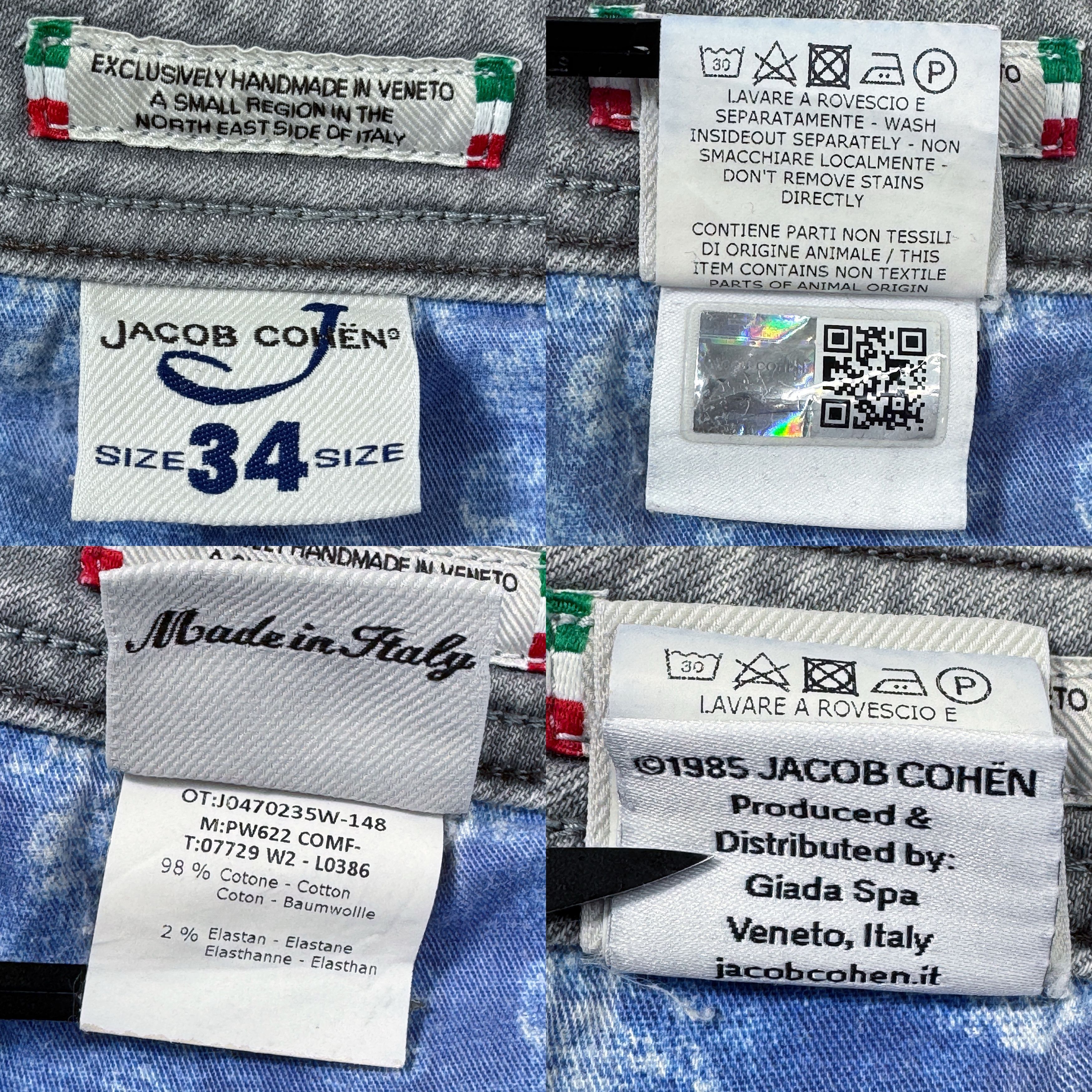 Jacob Cohen Jacob Cohen Denim Pants Style 622 Jeans W34 x L30 Size US 34 / EU 50 - 18 Thumbnail