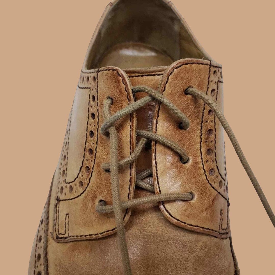Cole Haan Cole Haan Wingtip Giraldo Derby Brogue Leather Goodyear Sole Size US 9 / EU 42 - 4 Thumbnail