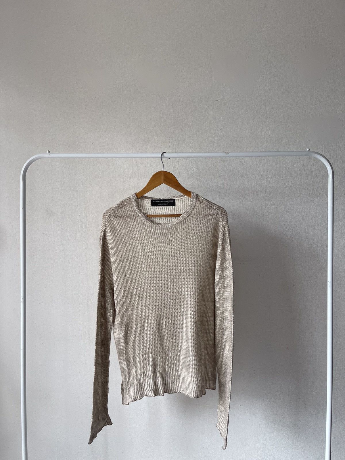 Comme des Garcons Homme × Comme des Garcons Homme Plus × Rei Kawakubo AD1996 Comme Des Garcons Homme Plus Linen Silk Knit Size US M / EU 48-50 / 2 - 4 Thumbnail