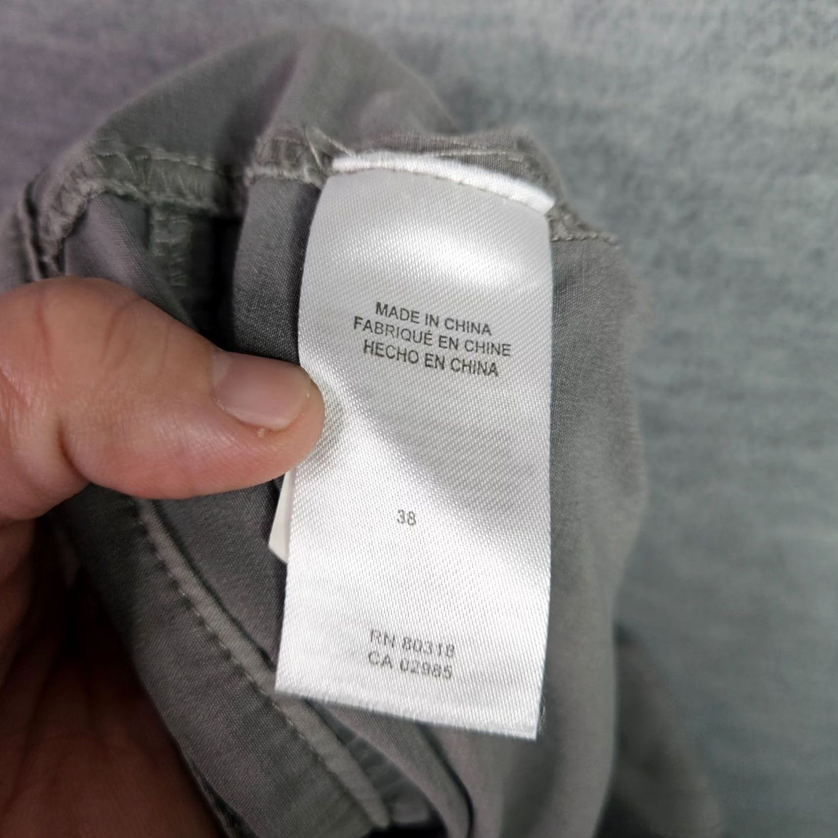 Lucky Brand Lucky Brand Men Chino Shorts Gray Casual Flat Front Size 38 Size US 38 / EU 54 - 6 Thumbnail