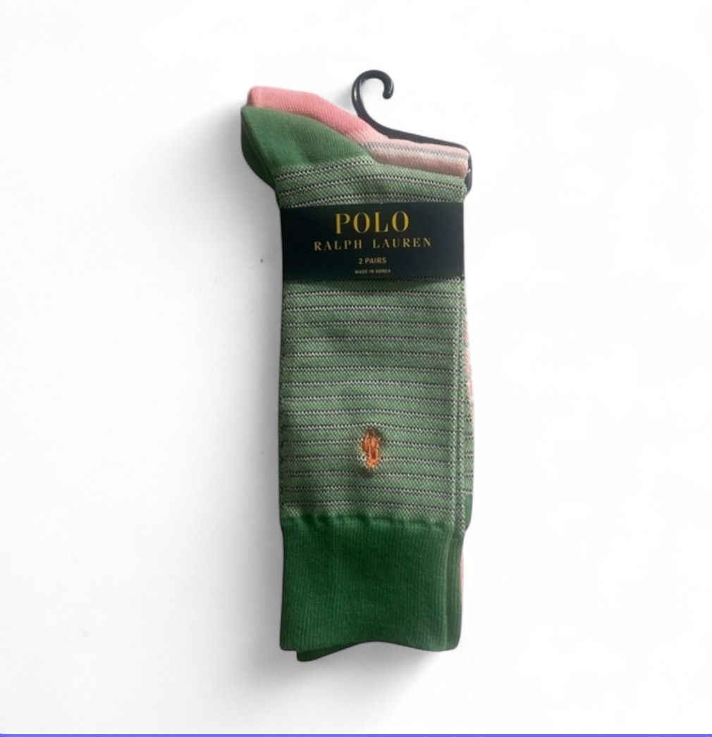 Polo Ralph Lauren Polo Ralph Lauren Oxford Striped Socks (2-Pack) Size ONE SIZE - 2 Thumbnail